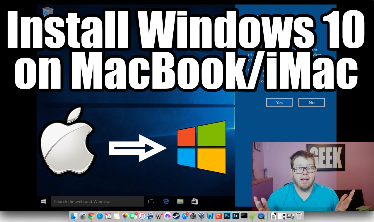 how to put windows 10 on macbook air