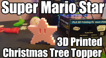 Super Mario Star Christmass Tree Topper