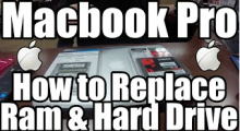 Macbook Pro – Ram and Hard Drive Replacement