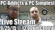 Live Stream 9/25/15 at Noon Central